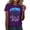 Purple, variant on MEICHEN Graduation Gifts for Her: Class Of 2026 Senior 26 High School Graduation T Shirt Womens Spring Summer Tops