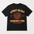 thumbnail image 3 of Veylor Haus Adult Retro Spooky Island Graphic, Unisex Classic Fit Cotton Tee, 3 of 9