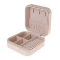 thumbnail image 5 of Portable Jewelry Organizer Box Travel Leather Jewellery Ornaments Storage Case, 5 of 5