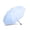 Light Blue, variant on Manual Travel Rain Umbrella Foldable Off White Compact Sun Shading Parasol, Windproof 8-Rib Frame, UV Protection Black Coating, 38.2 in / 97 cm