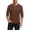 Brown0407L&09, variant on Men's 3/4 Sleeve T-Shirts V Neck Henley Shirts Big and Tall Lightweight Fitness Training Baseball Men Workout Shirts Blue M