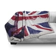 thumbnail image 3 of Union Jack Soft Flannel Fleece Throw Blanket, Grungy Aged UK Flag Big Ben Double Decker Country Culture Historic Landmark, Cozy Plush for Indoor and Outdoor Use, 70" x 90", Multicolor, by Ambesonne, 3 of 6
