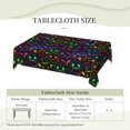 thumbnail image 6 of Halloween Tablecloth 60 X 84 Inch Rectangular Bright Halloween Pumpkins and Flying Bats Table Cloths, Washable Wipeable Tablecover for Halloween Party Decorations, 6 of 6