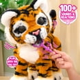 thumbnail image 6 of furReal Gabby the Grow & Roar Tiger, Interactive Plush Tiger That Grows from Cub to Big Cat, 100+ Sounds & Reactions, Ages 4 and Up, 6 of 7