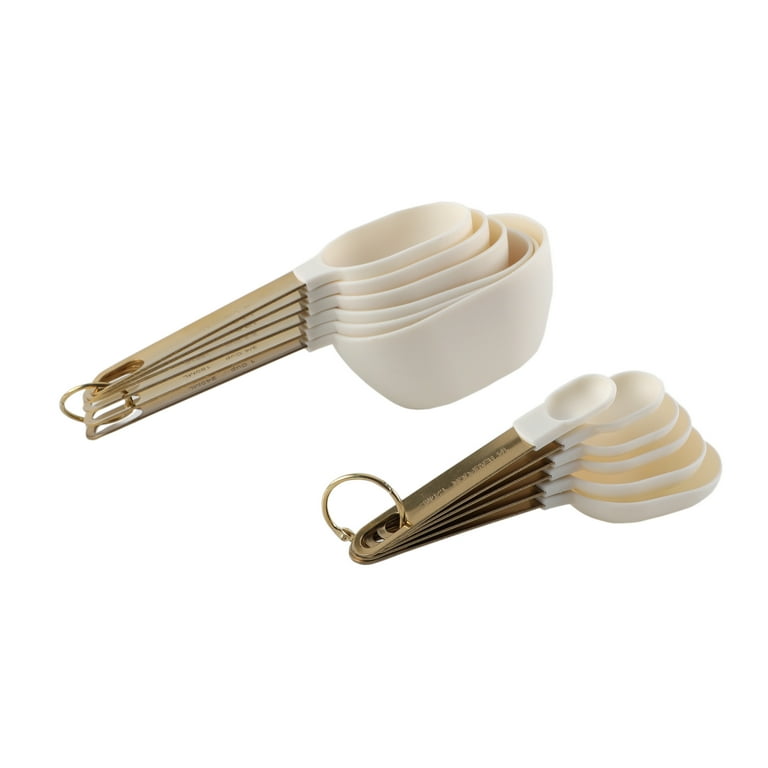 Cook With Color 12-Piece Measuring Cup & Spoon Set, White photo 2