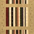 thumbnail image 1 of Ahgly Company Indoor Square Abstract Brown Contemporary Area Rugs, 3' Square, 1 of 4