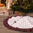 thumbnail image 5 of Pofeuu Pink Paw Print Christmas Tree Skirt Tree Skirt Ornaments Soft Plush Christmas Tree Mat for Decorations Holiday Party Indoor Outdoor-48", 5 of 6