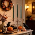 thumbnail image 6 of Spiral Taper Candles for Halloween and Holiday Home Decoration, Dripless Twisted Candlesticks for Dinner Party Green, 6 of 6