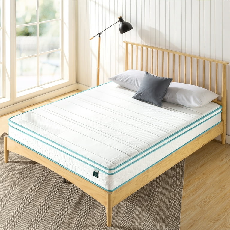 W7016 Zinus Green Tea Infused Euro Top 8 Innerspring Mattress, Queen  Auction