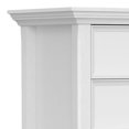 thumbnail image 5 of Amherst 24 inch Wide Solid Wood Transitional Bedside Table in White, 5 of 13