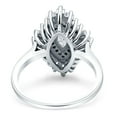 thumbnail image 3 of Art Deco Marquise Women Engagement Ring Cubic Zirconia 925 Sterling Silver, 3 of 5