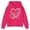Hot Pink, variant on Girls Hooded Sweatshirt Soft Casual Pullover With Pocket For Play And School Hooded Jacket Girls