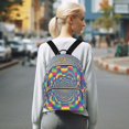 thumbnail image 7 of FORMRS Mini Backpack Purse for Women Travel Daypack Casual Shoulder Bag, Psychedelic Pattern, 7 of 7