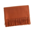 thumbnail image 2 of BXJX Womens Winter Scarf, Casual Long Thermal Soft Scarf Shawl for Gift Orange Size Free Size, 2 of 3