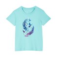 thumbnail image 1 of RXIRUCGD 2025 Vêtements d'Été pour Enfants T-shirt Imprimé Mode Mignon Col Rond Manches Courtes, 1 of 5