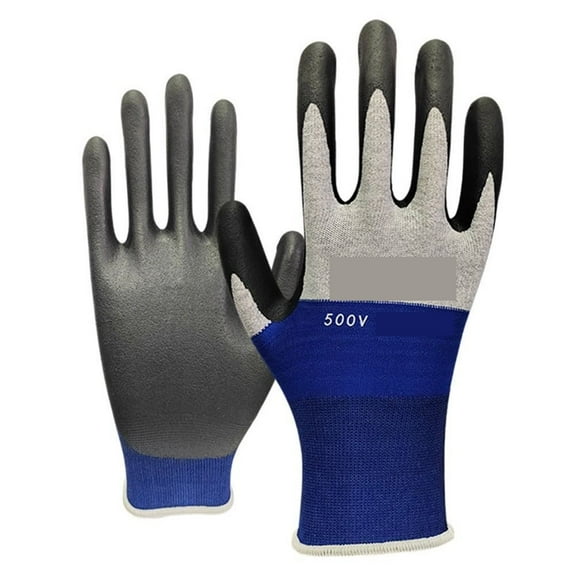 Nitrile Electrical Insulating Gloves Withstanding Voltage 500VOil Proof Touchscreen Insulation Glove