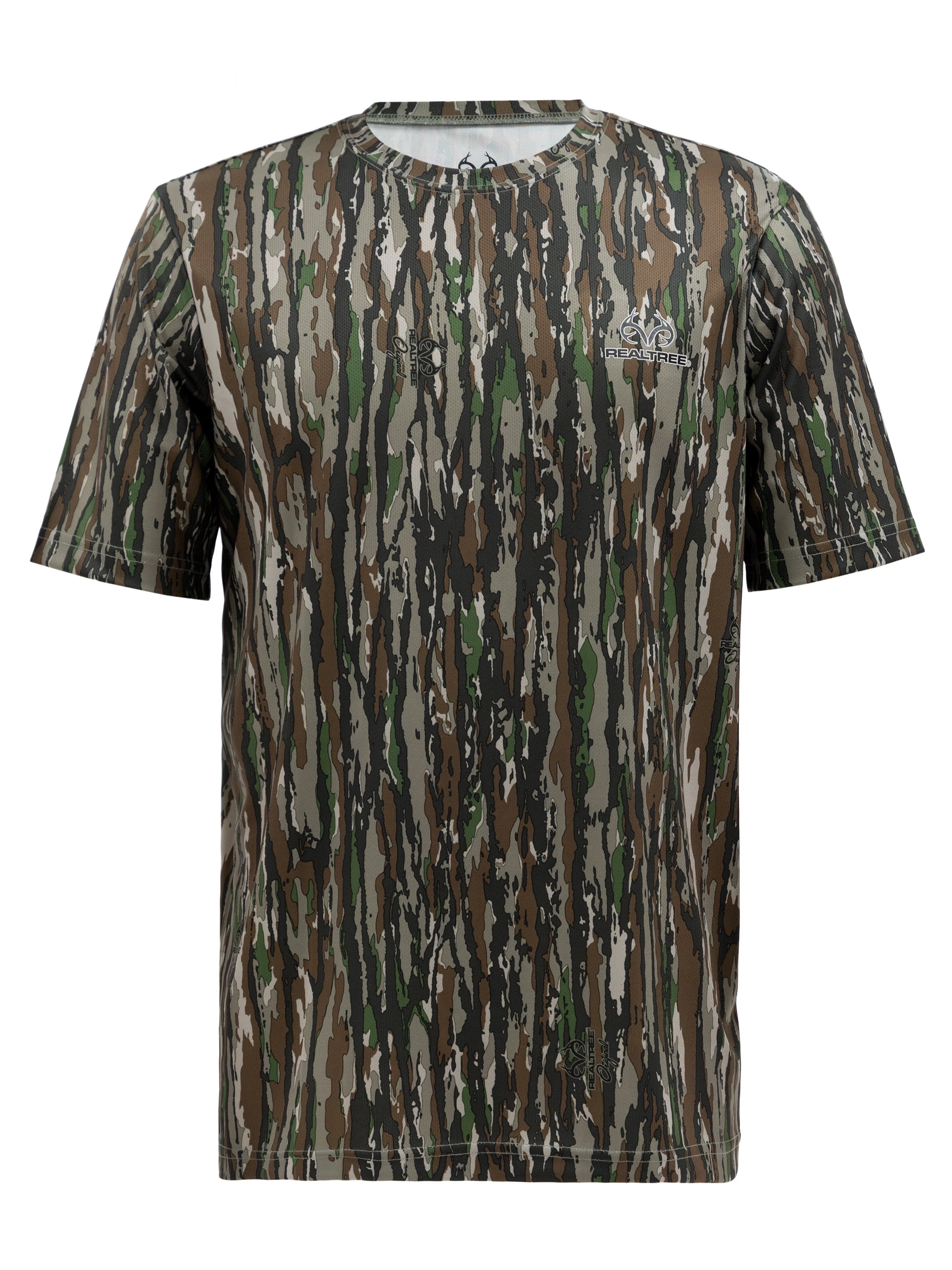 Realtree Men's Short Sleeve Performance Camo Tee 2-Pack Bundle