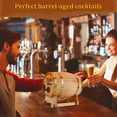 thumbnail image 3 of Lotpreco 3L Engraved Whiskey Barrel with Stand Bung And Spigot Wine Barrel Bourbon Barrel, 3 of 9