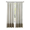 thumbnail image 2 of Mississippi Cuff Tab Top Window Curtain Panel - 52x63 - Taupe/Silver, 2 of 3