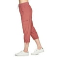 thumbnail image 3 of Manxivoo Women's Pants Active Women's Relaxed Lightweight Woven Cargo Capri Pant Womens Sweatpants Red M, 3 of 5