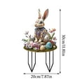 thumbnail image 3 of Bunny Decor Yard Decorations Outdoor Set of 1, Bunny Decorations for Home Garden Outdoor Statues, Easter Rabbit Figurines mom Gifts, 3 of 6