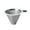 Silver, variant on Stainless Steel Pour Over Coffee Dripper - Double Layer Mesh, Reusable, Portable - for 1-2 Cups, Slow Brewing, Coffee/Tea