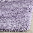 thumbnail image 4 of SAFAVIEH California Plush Solid Shag Area Rug, Lilac, 6'7" x 6'7" Square - Modern Design, Lilac, Non-Shedding & Easy Cleaning, Ultra Plush Thick Pile, Ideal for Living Room, Bedroom, 4 of 12