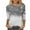 Gray, variant on Xmas Shirts for Women Casual Ugly Christmas Tees Trendy 3/4 Sleeve Tops Workout Crewneck Tunic Blouse ﻿