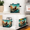 thumbnail image 6 of Sea Lion Collapsible Cube Organizer Storage Bin with Handle, 10.8"x10.5"x10.6", Large Capacity for Clothes Storage, 6 of 6