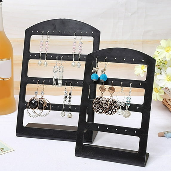 OPOLSKI 24/48 Holes Earrings Display Stand Holder Jewelry Show Rack Acrylic Transparent