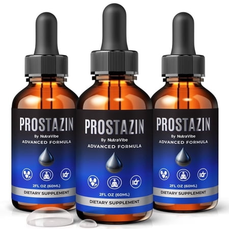 (3 Pack) Prostazin Drops - Official Prostazin Liquid For Prostate Heath, All Natural Formula To Support Control, Energy & Overall Well-Being, Review (90 Servings)