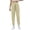 Khaki, variant on Joggers for Women Sweatpants for Women Solid Color Elastic High Waisted Drawstring Ankle Athletic Trousers with Pocket Regular Fit Fall Winter Outdoor Running Comfy Pants,Black