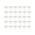 thumbnail image 4 of 30x dijes de libélula BLESIY aleación Vintage Metal para llavero pulsera suministros manualidades Plata, 4 of 8