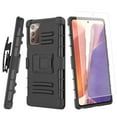 thumbnail image 4 of for Samsung Galaxy Note 20 Case Heavy Duty Shock Absorption Kickstand Armor Case with Belt Swivel Clip Holster Cover (Black), 4 of 5