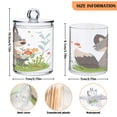 thumbnail image 3 of Cute Wolf Takes Flowers Translucent Plastic Cans Storage Canisters with Lid Set of 2, 3 of 7