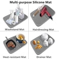 thumbnail image 6 of SSKDBFJG Silicone Dish Drying Mat (24" x 15") Dish Draining Mat for Kitchen Counter, Easy Clean, Heat Resistant, Large Drainer Mat (Black), 6 of 6