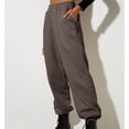 thumbnail image 5 of Dyfzdhu Women Thin High Waisted Loose Sweatpants Comfortable High Waisted Jogging Pants With Pockets Casual Sweatpants Brown, 5 of 6