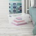 thumbnail image 3 of Sterilite 62 Liter Latch Box, Clear Plastic Storage Bin with Lid - Blue Latch, 3 of 6