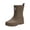 Brown, variant on NOKIO Mid Calf Rain B𝗈𝗈𝑡𝑠 for Women Fashion Wide Width Wate𝗋proof Non-S𝗅ip Platform Chun𝗄𝗒 Heel Outdoor Work Rain Shoes Lightweight Comfortable Garden Boot Outdoor Mud B𝗈𝗈𝑡𝑠