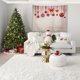 thumbnail image 4 of Christmas Day Decoration Background Cloth Peach Velvet Fabric Wall Decoration Painting Tapestry, 4 of 6