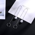 thumbnail image 4 of Minnieouse 1 par de pendientes de perlas de forma redonda de estilo Retro, pendientes largos únicos con borlas, pendientes de mujer, pendientes Ropa, zapatos y accesorios Miscelánea, 4 of 6
