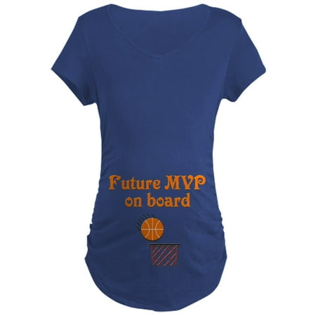 

CafePress - Basketball Future MVP On Board Maternity Dark T Sh - Maternity Dark T-Shirt