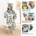 thumbnail image 4 of joogoo Wearable Blanket Hoodie for Guinea Pig in Water Flannel Sherpa Pocket 3-14 YR S, 4 of 7