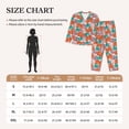 thumbnail image 3 of KLL Hawaiian Style Print Women's Long Sleeve Pajamas with Pants Sleepwear Loungewear 2 Set-Small, 3 of 7