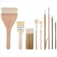 thumbnail image 2 of Juego de 9 Pinceles de Pintura de Diferentes Formas Pinceles de Esmalte para CeráMica AcríLico Acuarela CeráMica para Pintar Artistas Rock, 2 of 10