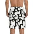 thumbnail image 2 of Yiaed Cartoon Penguin for Men's Soft Sleep Pajama Short Lounging Pajama Shorts-4X-Large, 2 of 8