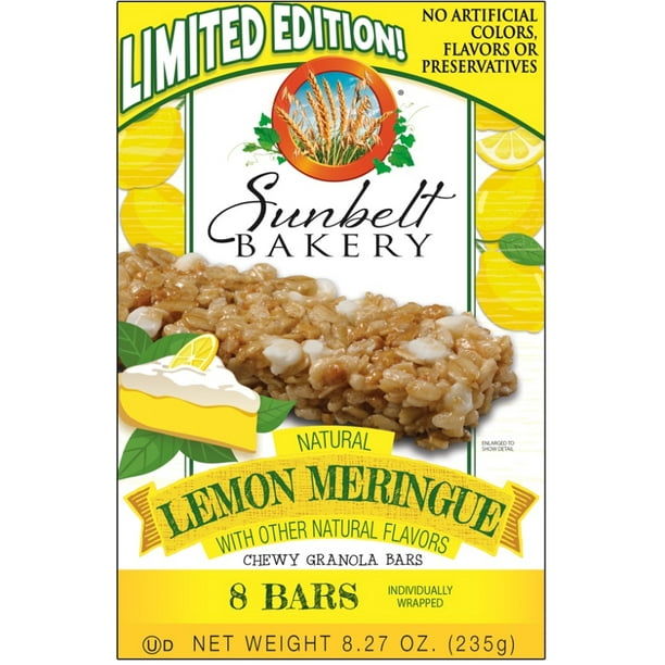 Sunbelt Bakery Seasonal Combo Pack One Box Each of Key Lime Pie, Lemon Meringue and Coconut