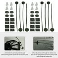thumbnail image 4 of 4 Set Car Electric Radiator Fan Ties Strap Universal For Car Truck Coolers Mounting Kit Electric Cooling Radiators Accessories Plastic, 4 of 7