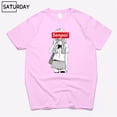 thumbnail image 4 of Camiseta de algodón con estampado negro de Senpai Anime Girl Nerdy para hombre, camiseta de manga corta para mujer, camiseta de algodón, ropa unisex Harajuku, 4 of 5