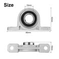 thumbnail image 2 of 2pcs KP002 Pillow Block Bearings 15mm Bore Bearing Units Zinc Alloy Flange Mounted Bearing Housing, P6(ABEC3), 2 of 6